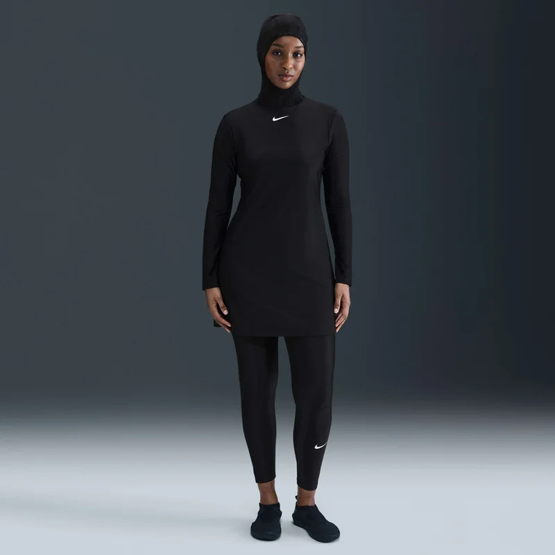 Nike Black Women's Victory Swimming Tunic And Leggings Set for Women | Best Price UAE